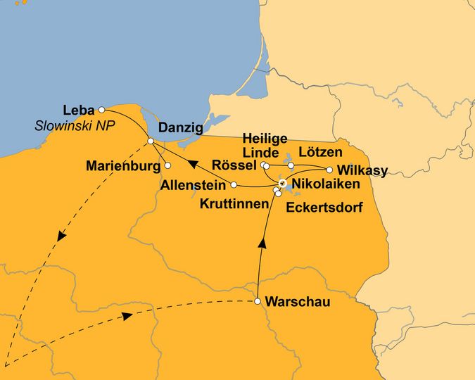 Ihre Reiseroute