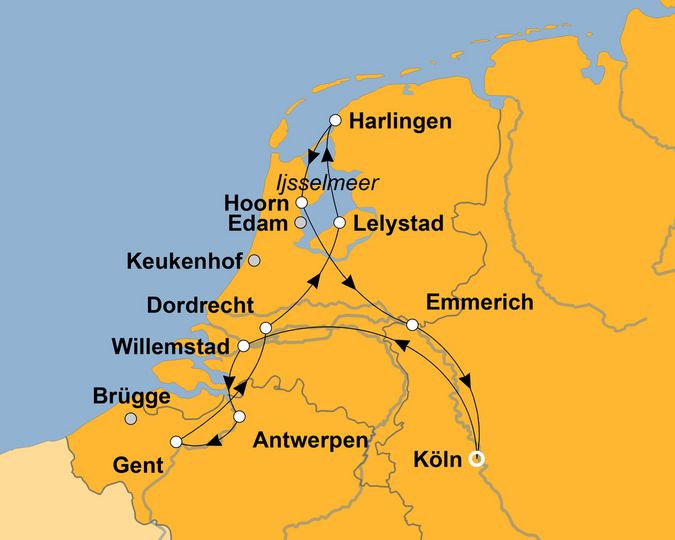 Ihre Reiseroute