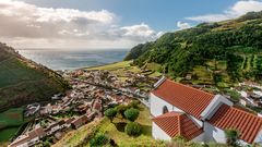 Kleines Dorf Faial da Terra