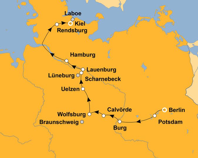 Ihre Reiseroute