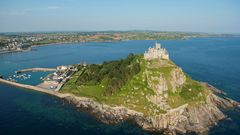 St Michaels Mount an der Küste von Cornwall