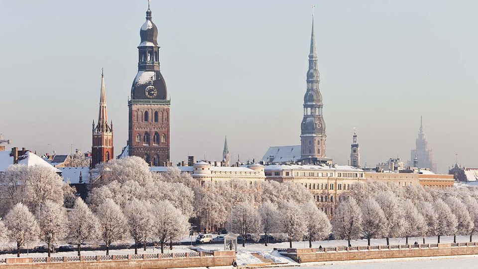 Blick auf die Altstadt, Riga