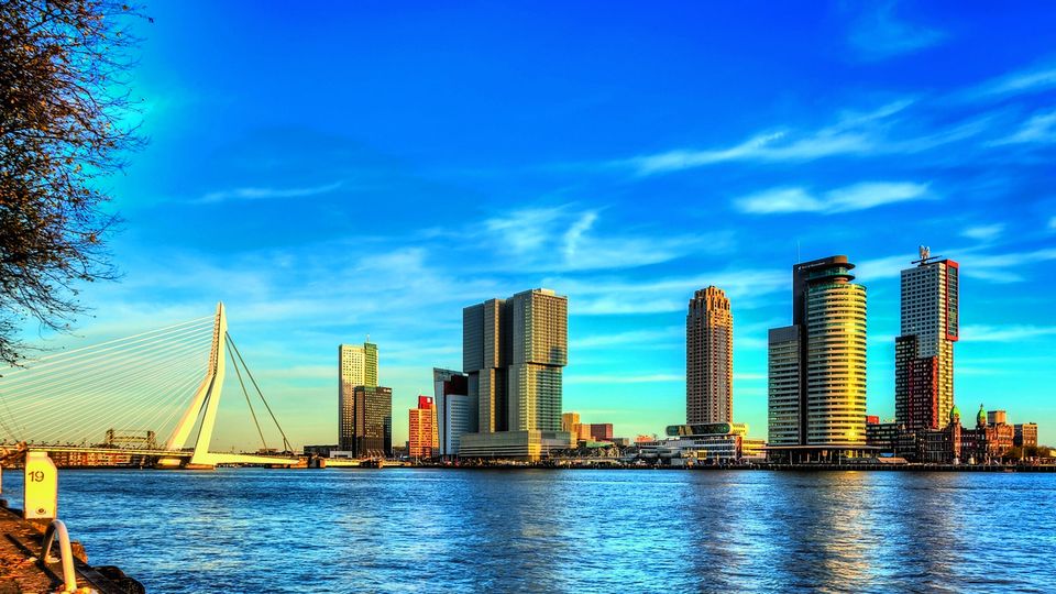 Rotterdam, Blick auf die Erasmusbrücke