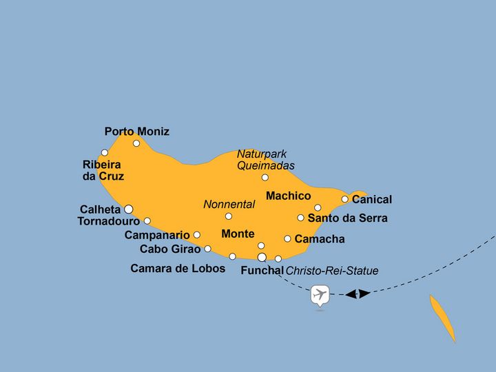 Ihre Reiseroute ©www.stepmap.de Ihre Reiseroute