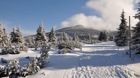 Riesengebirge im Winter