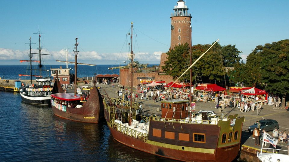 Kolberg, Hafenansicht