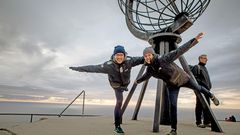 Mitternachtssonne am Nordkap in Norwegen 