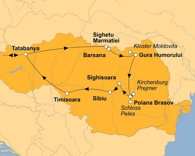 Ihre Reiseroute