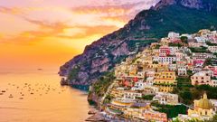 Positano bei Sonnenuntergang