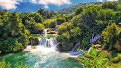 Der Krka-Nationalpark bei Šibenik in Kroatien