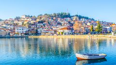 Blick auf Ohrid mit See