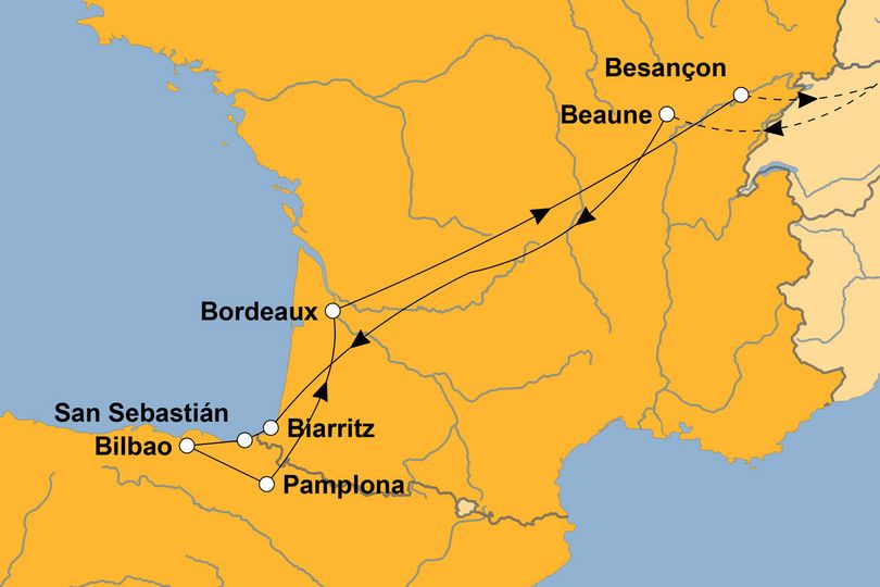 Ihre Reiseroute ©www.stepmap.de Ihre Reiseroute