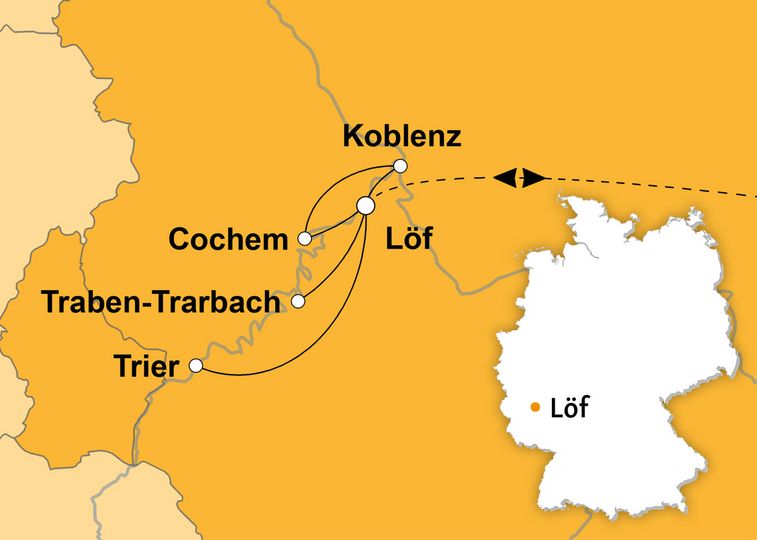Ihre Reiseroute