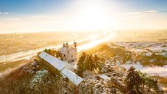 Leopoldsberg im Wienerwald im Winter