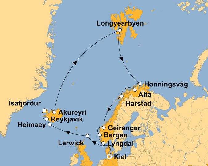 Ihre Reiseroute