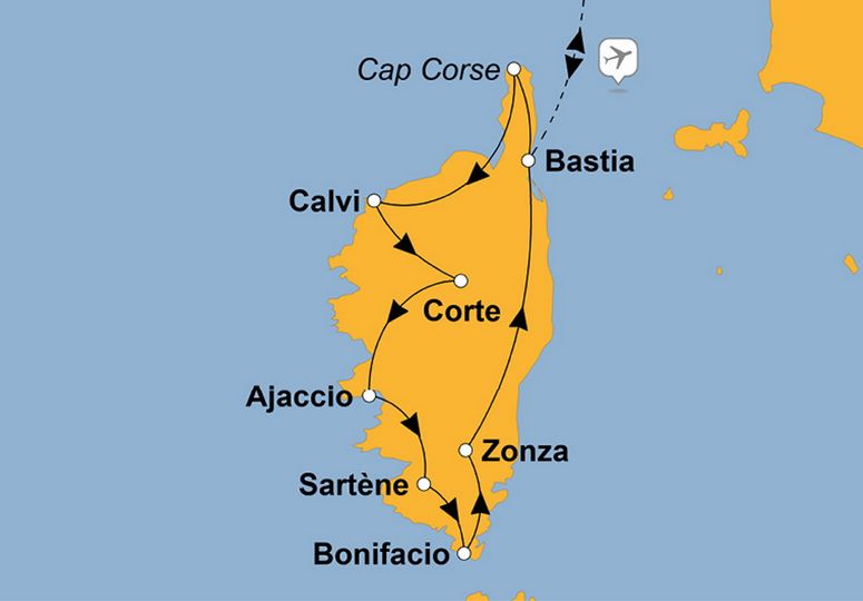 Ihre Reiseroute ©www.stepmap.de FR-BA02