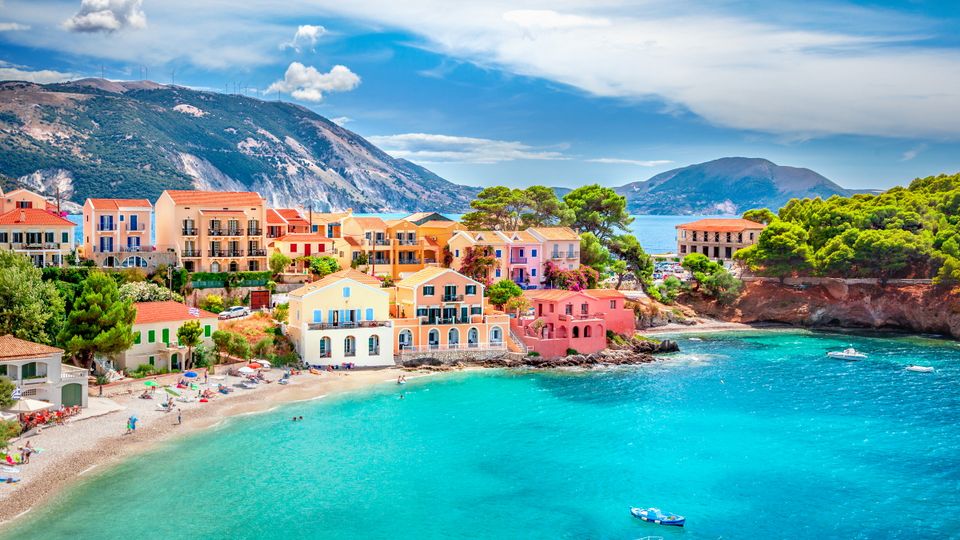 Dorf Assos auf der Insel Kefalonia