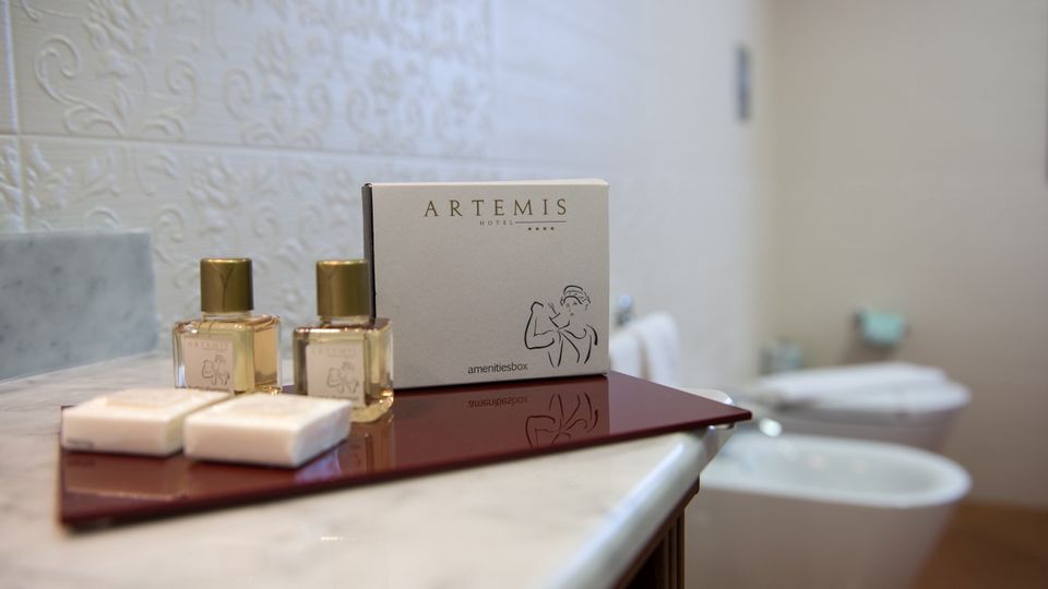 Hotel Artemis Badezimmer ©michelangelo_int_travel modernes Bad im Hotel Artemis auf Sizilien in Italien