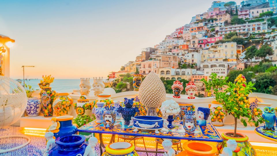 Positano, bunte Keramik