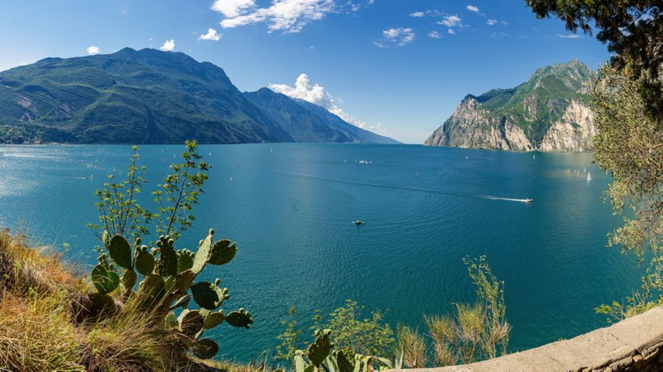 Weiter Blick über den Gardasee 