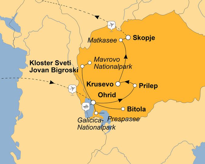 Ihre Reiseroute
