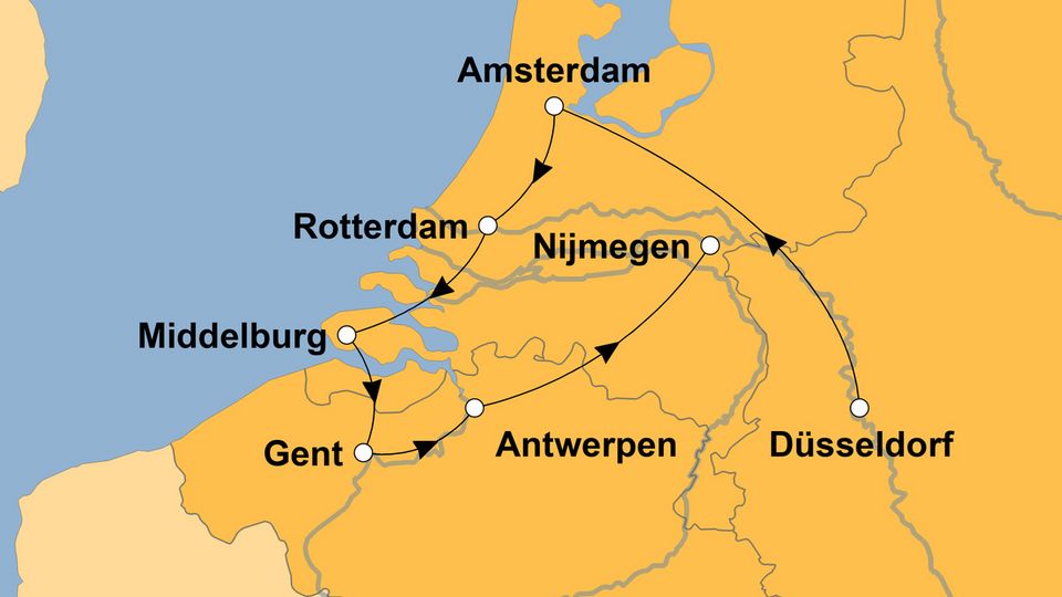 Ihre Reiseroute