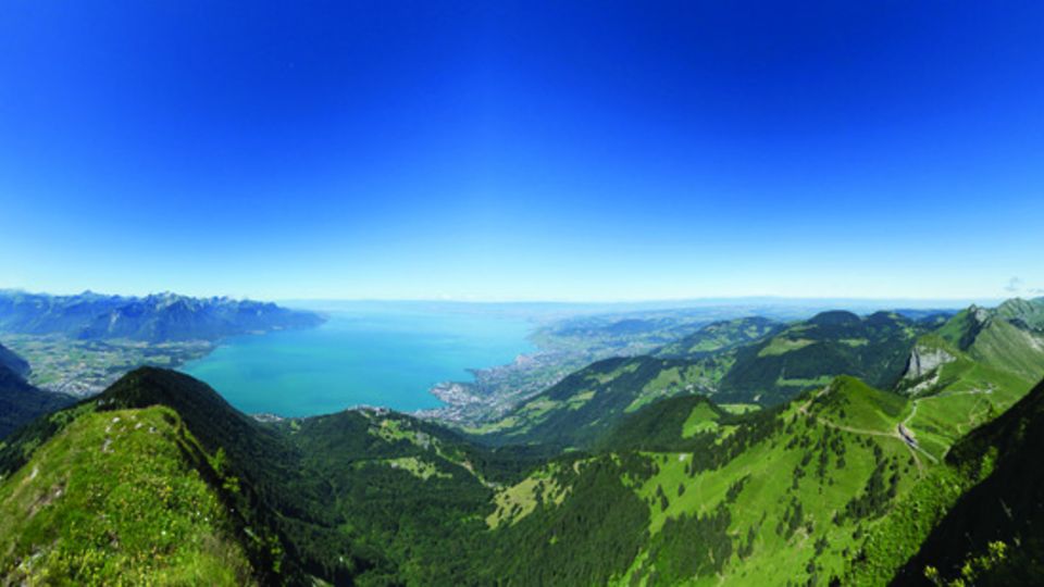 Les Rochers de Naye am Genfer See in der Schweiz