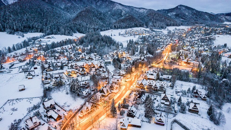 Zakopane in Winterdämmerung