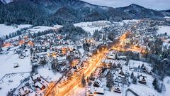 Zakopane in Winterdämmerung