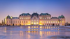 Schloss Belvedere zur Winterzeit, Wien