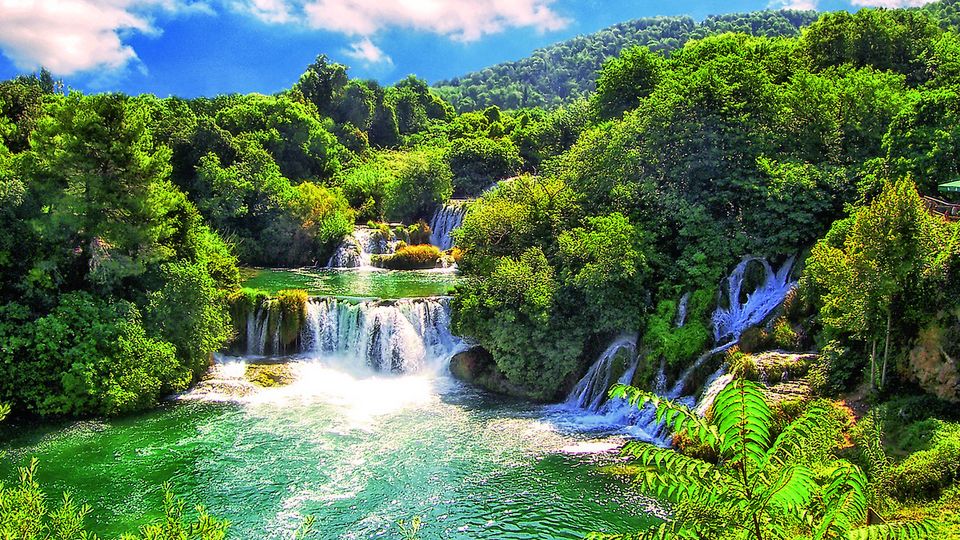 Der Krka-Nationalpark bei Šibenik in Kroatien
