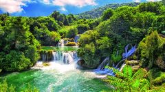 Der Krka-Nationalpark bei Šibenik in Kroatien