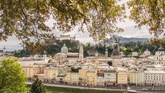 Salzburg - Blick auf die Altstad