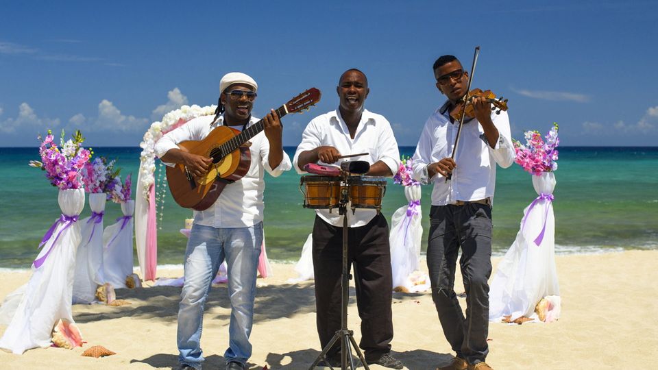 Musiker am Strand