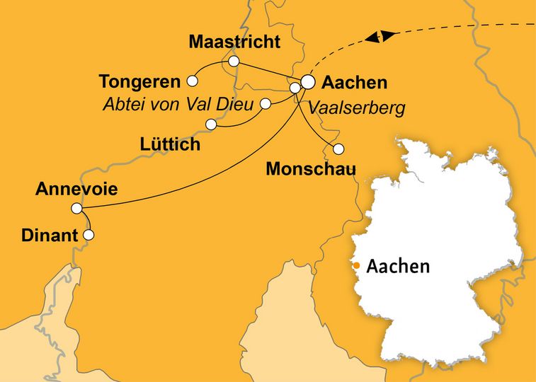 Ihre Reiseroute
