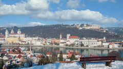 Skyline Passau im Winter