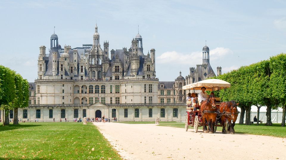 Kutschfahrt vor Schloss Chambord