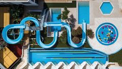 Blick auf den Poolbereich