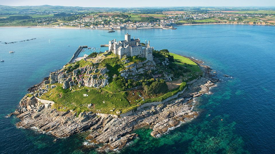 St. Michaels Mount an der Küste von Cornwall