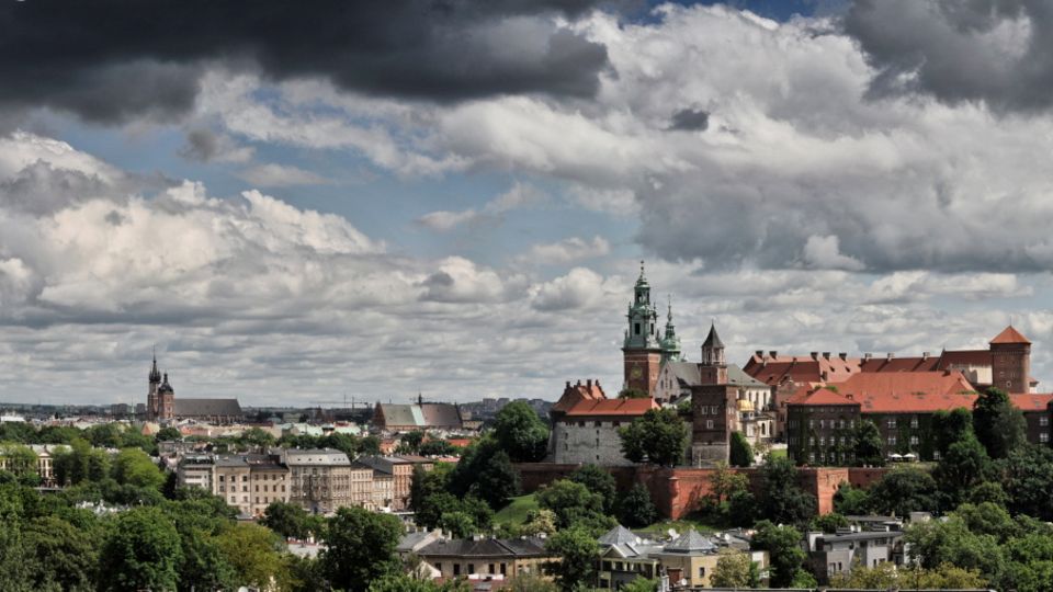 Blick auf die Altstadt im Hotel Pod Wawelem