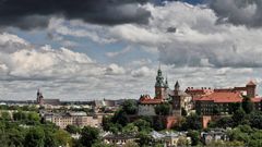 Blick auf die Altstadt im Hotel Pod Wawelem