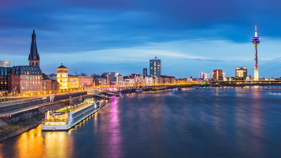 Düsseldorf, Abendstimmung