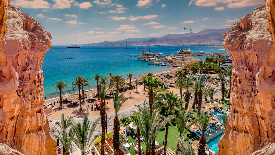 sandy beach of the Red Sea