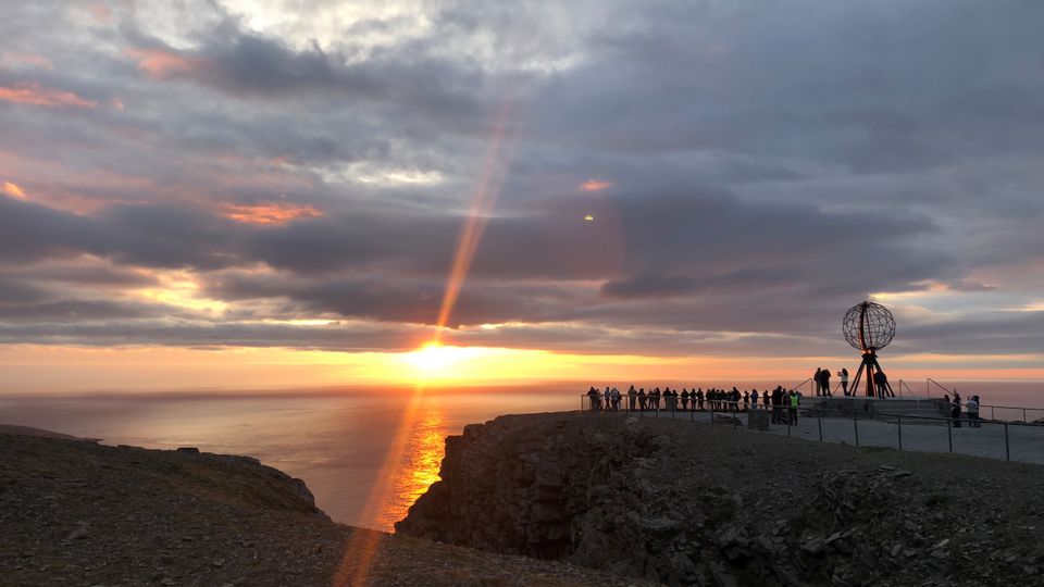 Sonnenuntergang am Nordkap Harald Hansen-Visitnorway.com
