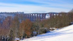 Göltzschtalbrücke im Winter