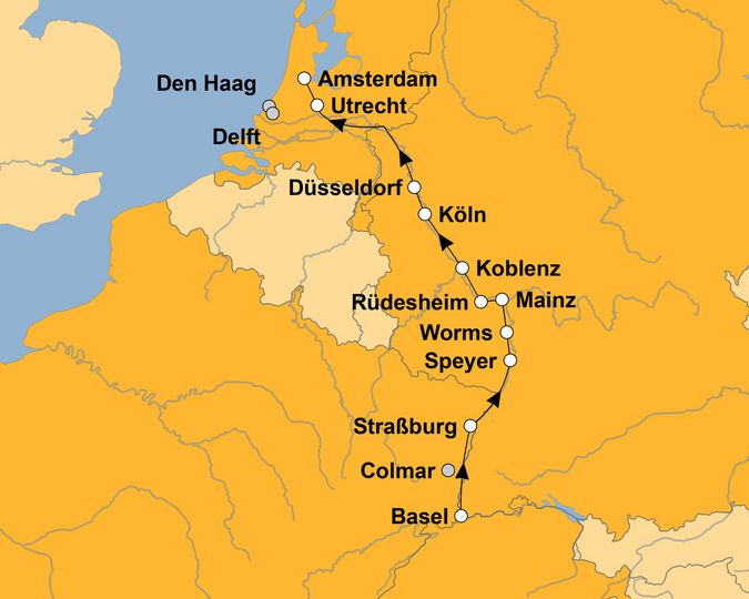 Ihre Reiseroute