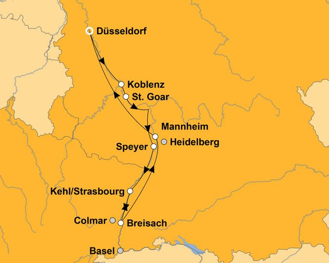 Ihre Reiseroute