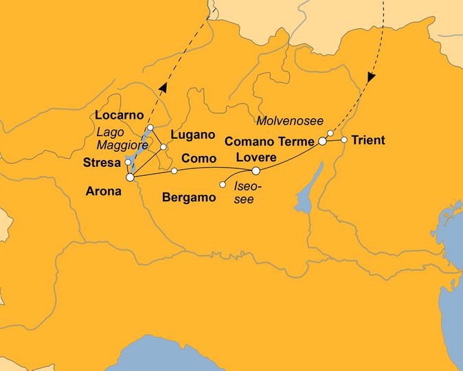 Ihre Reiseroute