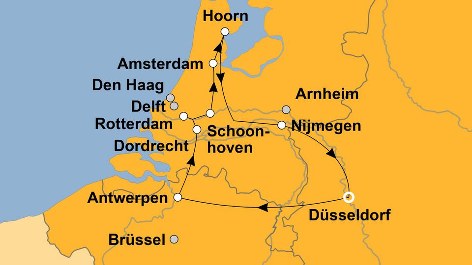 Ihre Reiseroute
