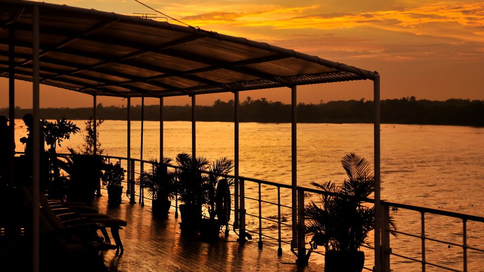 RV Bassac Pandaw, Sonnenuntergang